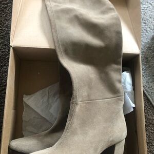 COPY - Zara slouchy knee high boots leather size 38